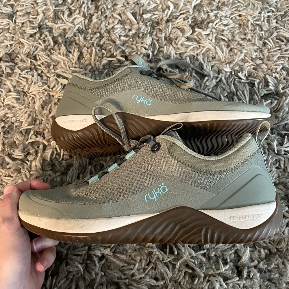 Ryka Echo Low Trail Lace Up Outdoor Running Hiking Sneakers Size 6.5 Green